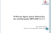 Práticas ágeis para obtenção de certificação MPS.BR G e F