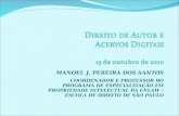 Direito de Autor e Acervos Digitais - Manoel Joaquim Pereira dos Santos