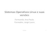 Sistemas operativos linux e suas versões