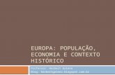 Europa economia, população e contexto histórico