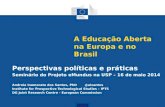 A Educação Aberta na Europa e no Brasil: perspectivas políticas e práticas
