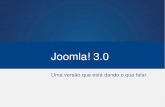 Joomla 3.0 - Novidades sobre a versão