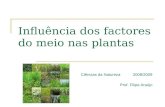 InfluêNcia Dos Factores Do Meio Nas Plantas