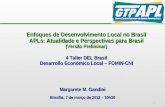 Perpectivas para Brasil em desenvolvimento local - Margarete Gandini