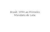 Brasil - 1994 até primeiro mandato de Lula