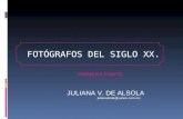 FOTOGRAFOS DEL SIGLO XX.
