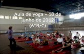 Aula de yoga 18 junho
