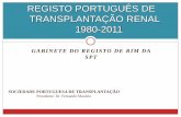 Registo transplante renal 2011
