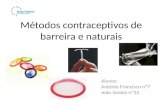 Métodos contraceptivos de barreira e naturais