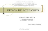 DESIGN DE INTERIORES - UNID III REVESTIMENTOS