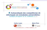 Autoavaliação das competências de informação em estudantes universitários: validação portuguesa do IL-HUMASS (Parte II)