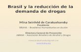 Brasil y la reducción de la demanda de drogas Mina Seinfeld de Carakushansky Presidente BRAHA – Brasileiros Humanitarios en Acción Directora General de.