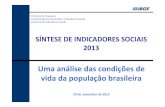 Síntese de indicadores sociais 2013