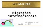 Aula 1 - Migrações internacionais