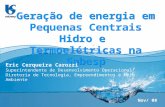 Geração Própria de Energia em PCH`s e PCT`s, por Eric Cerqueira Carozzi, SABESP