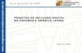 PROJETOS DE INCLUSÃO DIGITAL NA ESPANHA E AMÉRICA LATINA
