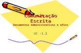 Comunicação Escrita-Documentos administrativos