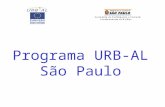 Programa URB-AL São Paulo. Equipo del Proyecto Coordinadoria de la Mujer Coordinadora del Proyecto: Maryluci de Araújo Faria Tecnica Socióloga: Marcia.