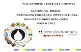 PLATAFORMA TERRE DES HOMMES PLATAFORMA TERRE DES HOMMES ALEMANHA- BRASIL ALEMANHA- BRASIL CAMPANHA EDUCAÇÃO INTERCULTURAL- CAMPANHA EDUCAÇÃO INTERCULTURAL-