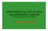 Matemática Aplicada - Regressão Linear Simples usando o EXCEL (passo a passo)