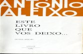 António Aleixo - Este livro que vos deixo - Loulé - 1983