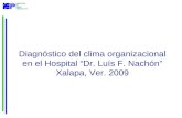Diagnóstico del clima organizacional en el Hospital Dr. Luís F. Nachón Xalapa, Ver. 2009.