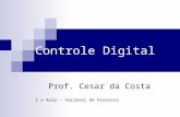 Controle Digital Prof. Cesar da Costa 1.a Aula – Variável de Processo.