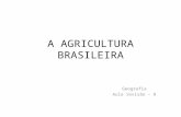 A AGRICULTURA BRASILEIRA Geografia Aula revisão – 8.