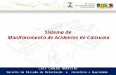 Sistema de Monitoramento de Acidentes de Consumo LUIZ CARLOS MONTEIRO Gerente da Divisão de Orientação e Incentivo a Qualidade.