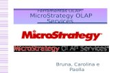 Ferramentas OLAP: MicroStrategy OLAP Services Bruna, Carolina e Paolla.