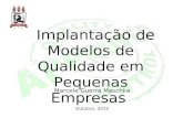 Implantação de Modelos de Qualidade em Pequenas Empresas Marcele Guerra Maschka Outubro, 2012.