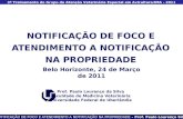 – Prof. Paulo Lourenço Silva NOTIFICAÇÃO DE FOCO E ATENDIMENTO A NOTIFICAÇÃO NA PROPRIEDADE – Prof. Paulo Lourenço Silva 3º Treinamento do Grupo de Atenção.