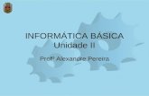 INFORMÁTICA BÁSICA Unidade II Profº Alexandre Pereira.