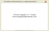 Anhanguera Educacional S.A. |  Funções empresariais ou organizacionais Antonio Egydio S.T. Graça antonioegydio@hotmail.com.