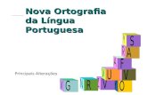 Nova Ortografia da Língua Portuguesa Principais Alterações.
