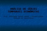 ANÁLISE DE SÉRIES TEMPORAIS ECONÔMICAS Prof. Henrique Dantas Neder – Universidade Federal de Uberlândia.