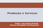 1 Produção e Serviços Profs.: Luiz Carlos Di Serio Stavros Panagiotis Xanthopoylos.