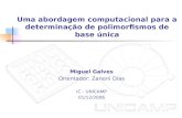 Uma abordagem computacional para a determinação de polimorfismos de base única Miguel Galves Orientador: Zanoni Dias IC - UNICAMP 01/12/2006.