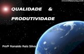 QUALIDADE & PRODUTIVIDADE Profº Ronaldo Reis Silva.