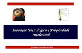 Inovação Tecnológica e Propriedade Intelectual Goiânia, novembro de 2010.