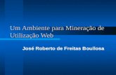 Um Ambiente para Mineração de Utilização Web José Roberto de Freitas Boullosa.