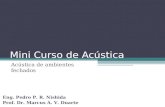 Mini Curso de Acústica Acústica de ambientes fechados Eng. Pedro P. R. Nishida Prof. Dr. Marcus A. V. Duarte.