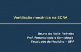Ventilação mecânica na SDRA Bruno do Valle Pinheiro Prof. Pneumologia e Semiologia Faculdade de Medicina – UFJF.
