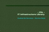 1 1 - ITIL - IT Infrastructure Library Central de Serviços – Service Desk.