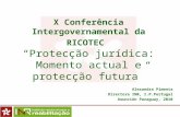 X Conferência Intergovernamental da RICOTEC Protecção jurídica: Momento actual e protecção futura Alexandra Pimenta Directora INR, I.P.Portugal Asunción.