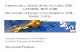 Campeonato do Mundo de Voo Acrobático 2009 – Silverstone, Reino Unido Comissão Portuguesa de Voo Acrobático / Federação Portuguesa de Aeronáutica Representação.