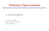 IC - UFF Sistemas Operacionais 3. Concorrência Texto base: capítulo 2 Modern Operating Systems A.S. Tanenbaum.
