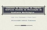 Controle de Qualidade de Padrões Gráficos Através da Utilização do Gradiente Morfológico João Luiz Fernandes e Aura Conci Universidade Federal Fluminense.