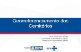 Georreferenciamento dos Cemitérios Ana Gabriela Victa Consultora do Ministério da Saúde Vigilância do Óbito Materno Infantil.