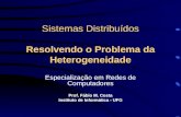 Sistemas Distribuídos Resolvendo o Problema da Heterogeneidade Especialização em Redes de Computadores Prof. Fábio M. Costa Instituto de Informática -